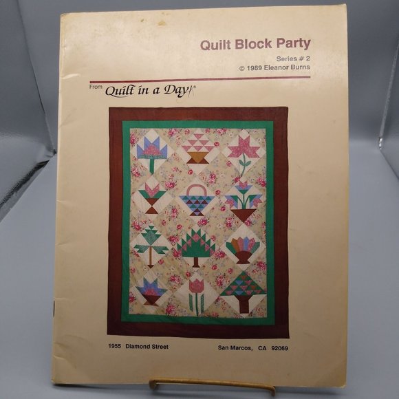 Vintage Quilting Patterns, Quilt Block Party Series 2 by Eleanor Burns, Quilt - Picture 1 of 2
